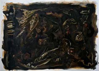 untitled oil on paper 51x69 2016