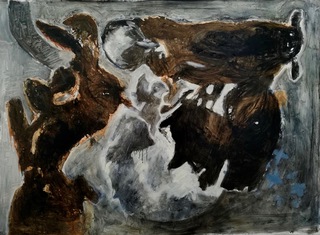 symposium oil on paper 82x107 2016