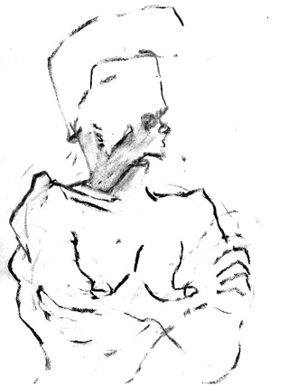 figure charcoal 42 x30