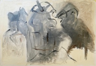 night landscape   oil on paper 40 x 50 2019