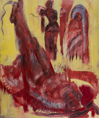 leiber 2 wax and oil on canvas 180 x 150 2009