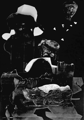 dark   collage 45 x 35  2019